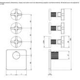 4-hole metal thermostatic shower faucet Ballarat