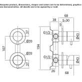 2-hole concealed shower faucet Kuhmo