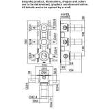 Thermostatic stainless steel shower faucet Mauer