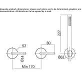 Shower faucet with a hand shower Cona