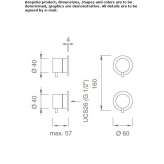 Thermostatic shower mixer set with direction switch Anaya