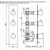 Concealed thermostatic shower mixer with plate Byram