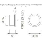 Thermostatic mixer for wall mounting Cuitiva