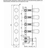 Concealed thermostatic brass shower faucet Beznea