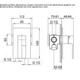 Shower faucet with shower head Redbourn