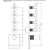 5-hole, steel, built-in shower faucet Ballarat