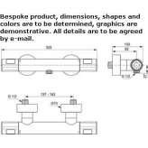 External thermostatic shower faucet Choloma
