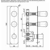 Concealed thermostatic brass shower faucet Beznea