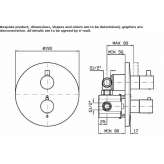 Concealed thermostatic shower faucet with diverter Byram