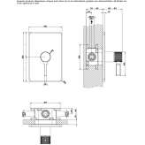 Single-lever shower mixer in chrome-plated brass Ballarat