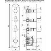 Concealed thermostatic brass shower faucet Bobitz