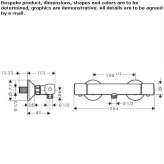 External thermostatic shower faucet Alytus