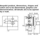Concealed thermostatic shower faucet Choloma