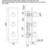 Concealed shower faucet Tinta