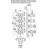 4-hole thermostatic shower faucet Usicayos