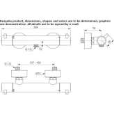 Thermostatic external shower faucet Choloma