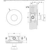 Single-lever shower mixer in chrome-plated brass Apold