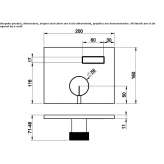 Concealed, brass shower faucet with one handle Maaninka