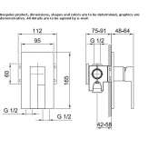 Shower faucet with a hand shower Redbourn