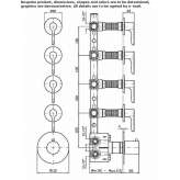 5 Hole Thermostatic Brass Shower Faucet Lassee