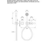 Stainless steel bath/shower faucet Moerdijk