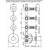 4 Hole Thermostatic Brass Shower Faucet Lassee