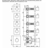 5-hole thermostatic concealed shower faucet Byram