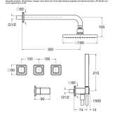 Shower faucet with diverter and shower head Valseca