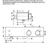 External thermostatic shower faucet Noale