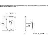 Single-lever shower faucet with diverter Mocoa