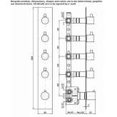 5-hole thermostatic shower mixer with plate Byram