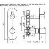 Concealed thermostatic brass shower faucet Bobitz