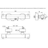Outdoor thermostatic shower faucet with switch Choloma