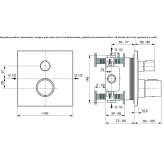 Concealed thermostatic shower faucet Choloma