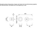 Thermostatic stainless steel shower faucet with diverter Moerdijk