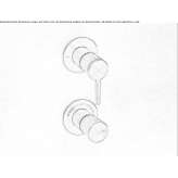 Thermostatic set with shut-off and 2-way switch Hoshcha