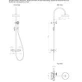 Thermostatic shower faucet with a shower hand Trier