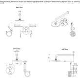 4-hole concealed shower faucet with a hand shower Channing