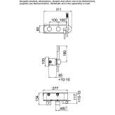 Concealed thermostatic shower faucet with a hand shower Winthrop