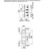 Concealed thermostatic shower faucet Winthrop