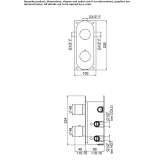 Concealed thermostatic shower faucet Winthrop