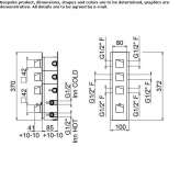 Concealed thermostatic shower mixer with plate Ormeau