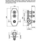 Concealed thermostatic shower mixer with plate Pankow