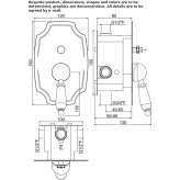 Concealed single-lever shower faucet with diverter Pankow