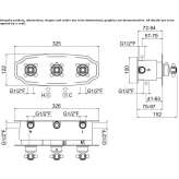 Concealed thermostatic shower faucet with diverter Pankow