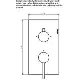 2-hole shower faucet with diverter Bals