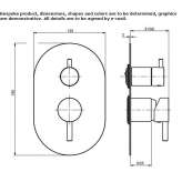 Concealed shower faucet with one handle Breo