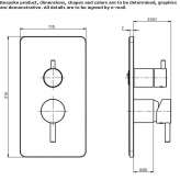 Single-lever shower faucet with diverter Breo