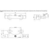 External thermostatic shower faucet Breo