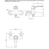 External single-lever shower faucet Prayon